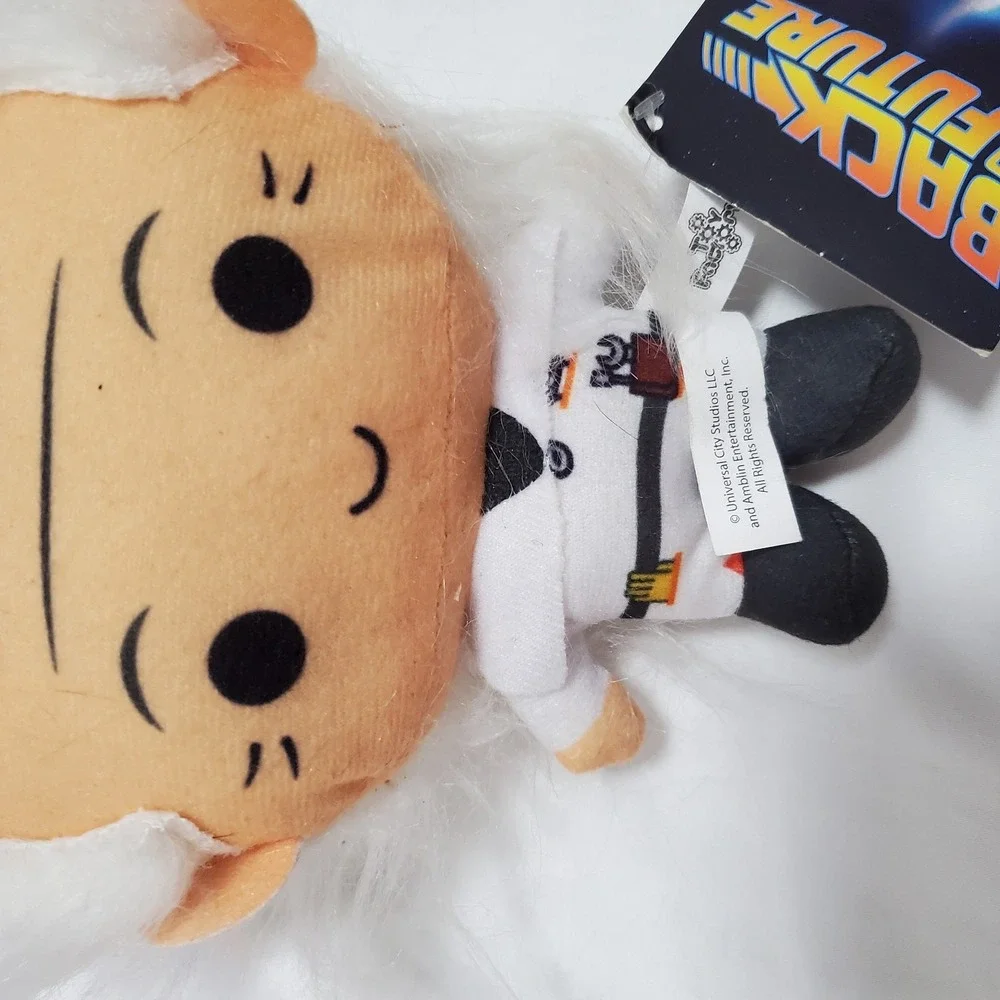 Back To The Future - Doc Brown - Chibi Plush Toy Factory Movie Stuffed Doll- NWT